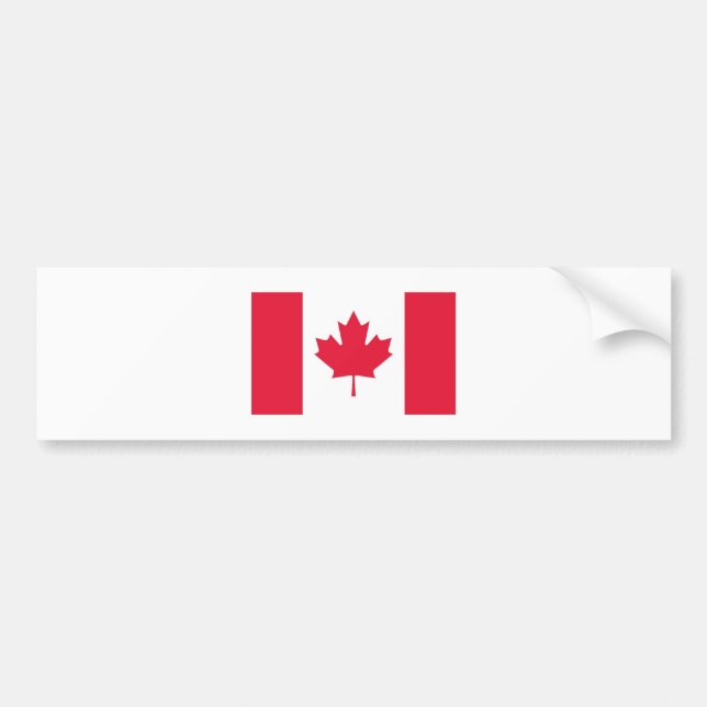 Pegatina Para Coche Bandera canadiense (Frente)