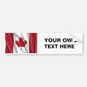PEGATINA PARA COCHE BANDERA CANADIENSE