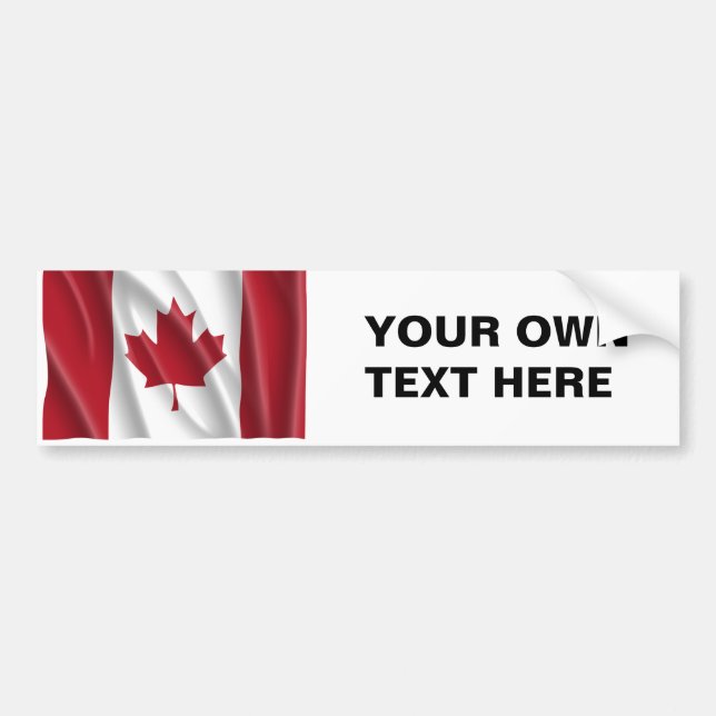 PEGATINA PARA COCHE BANDERA CANADIENSE (Frente)
