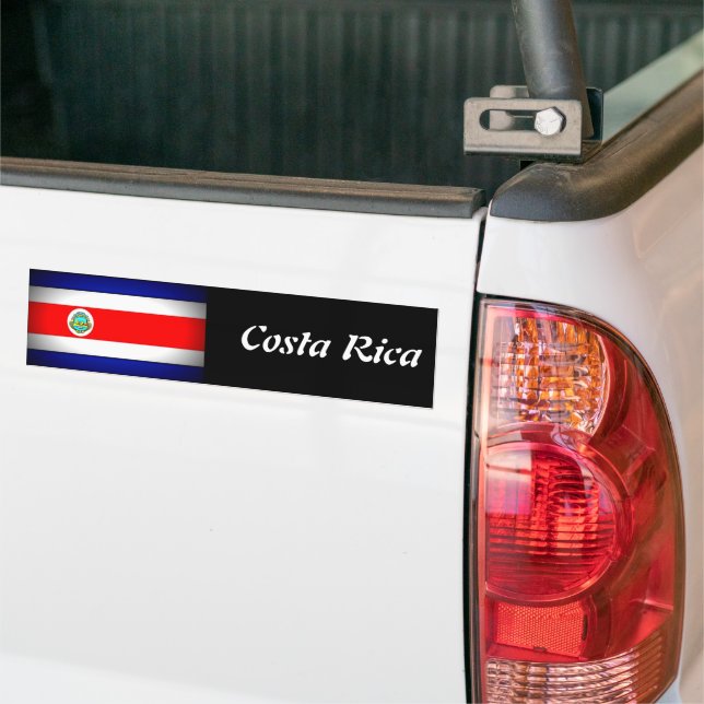 Pegatina Para Coche Bandera costarricense estilizada (En Camión)