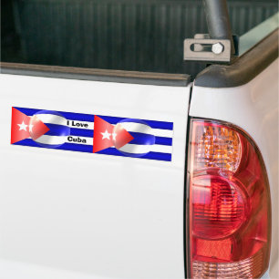 Pegatina Para Coche Bandera cubana