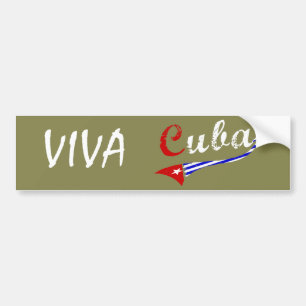 Pegatina Para Coche Bandera cubana