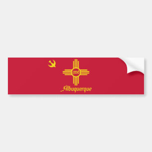 Pegatina Para Coche Bandera de Albuquerque (Nuevo México)