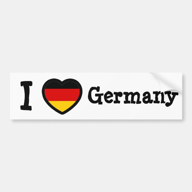 Pegatina Para Coche Bandera de Alemania (Frente)