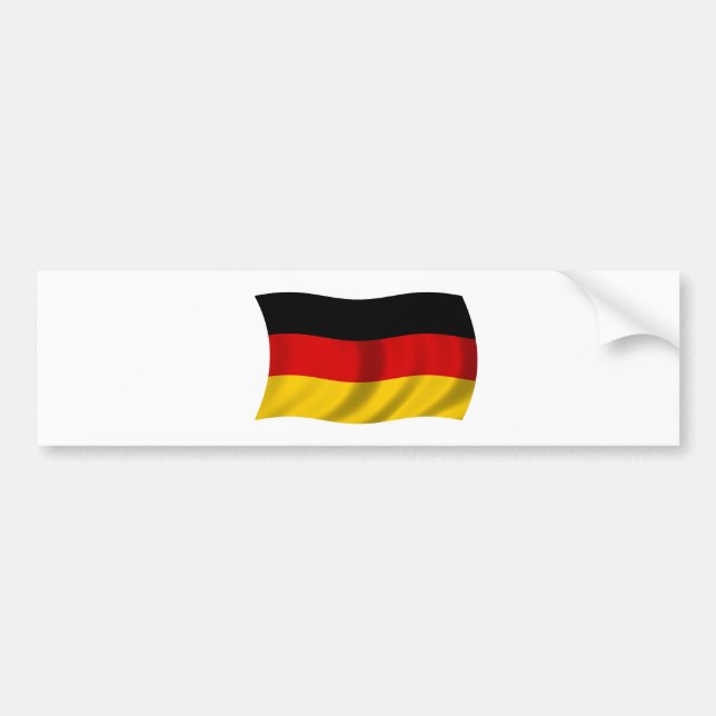 Pegatina Para Coche Bandera de Alemania (Frente)