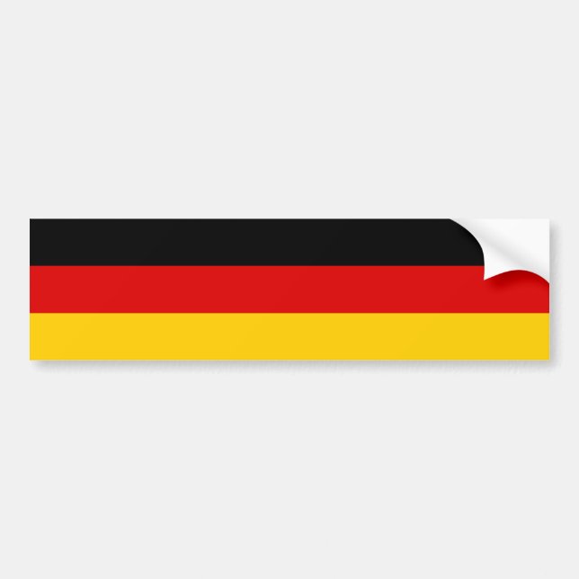 Pegatina Para Coche Bandera de Alemania (Frente)