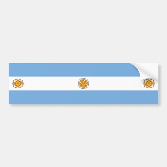 Pegatina Para Coche Bandera de Argentina (Frente)