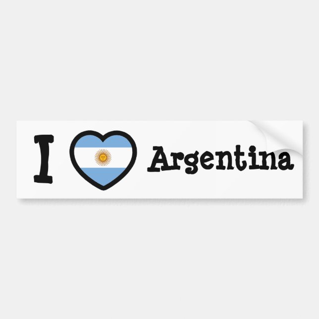 Pegatina Para Coche Bandera de Argentina (Frente)