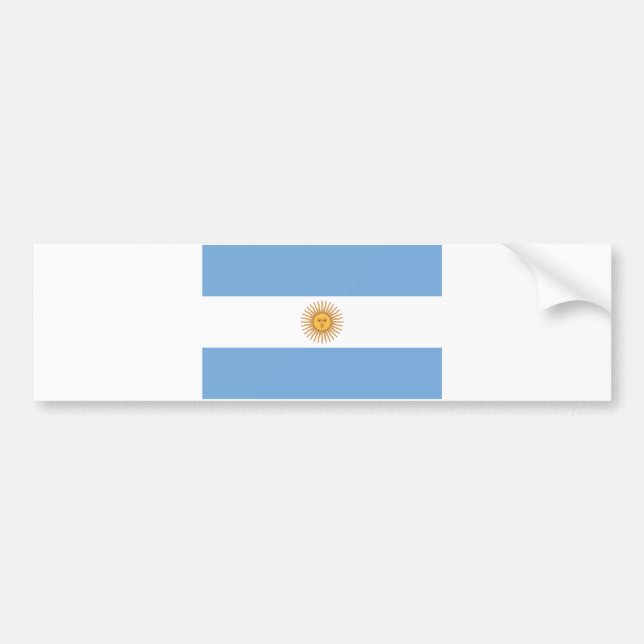 Pegatina Para Coche Bandera de Argentina (Frente)