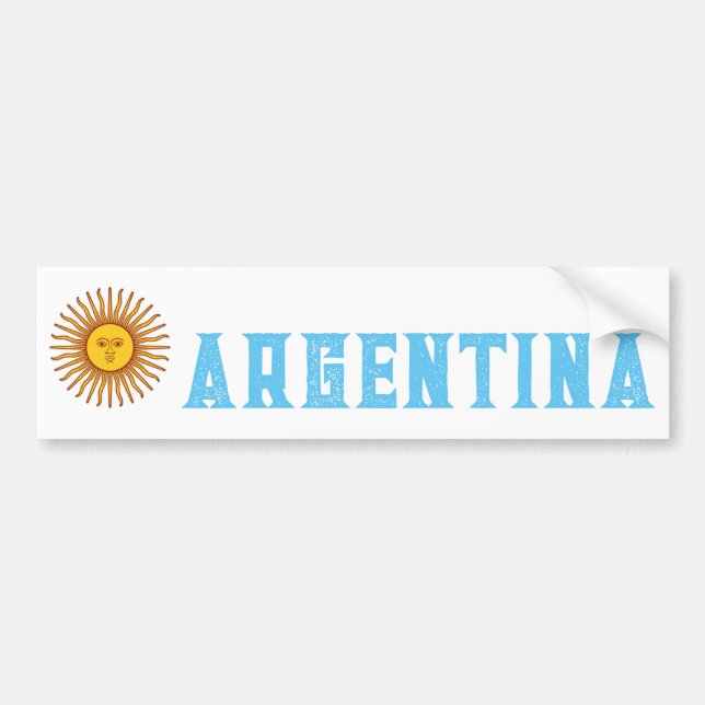 Pegatina Para Coche Bandera de Argentina (Frente)