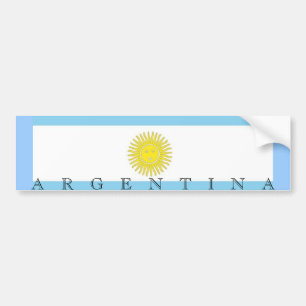 Pegatina Para Coche Bandera de Argentina Bumper Sticker
