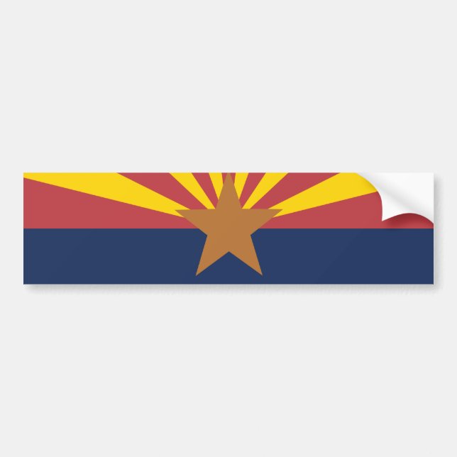 Pegatina Para Coche Bandera de Arizona (Frente)