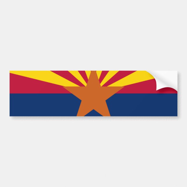 PEGATINA PARA COCHE BANDERA DE ARIZONA (Frente)