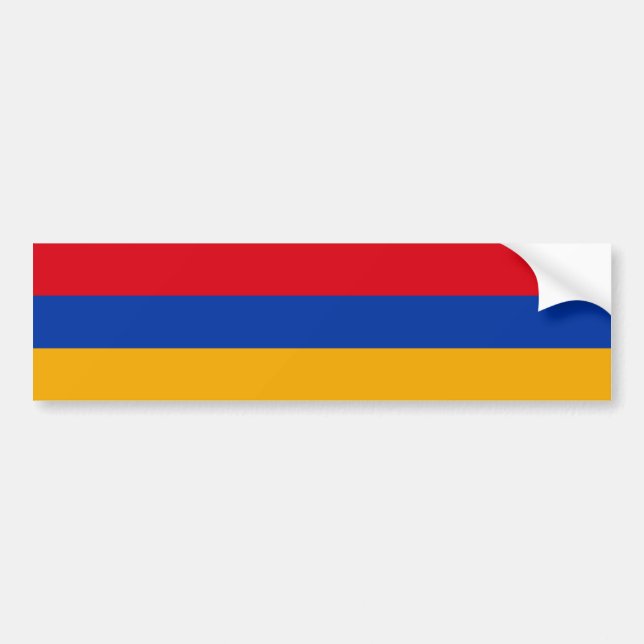 Pegatina Para Coche Bandera de Armenia (Frente)