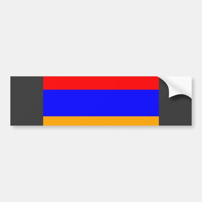 Pegatina Para Coche Bandera de Armenia (Frente)