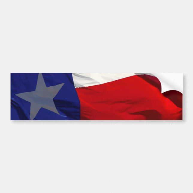 Pegatina Para Coche Bandera de Arte Pop de Texas (Frente)