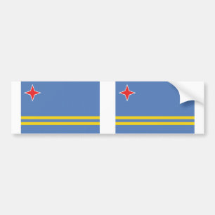 Pegatina Para Coche Bandera de Aruba