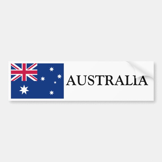 Pegatina Para Coche Bandera de Australia (Frente)