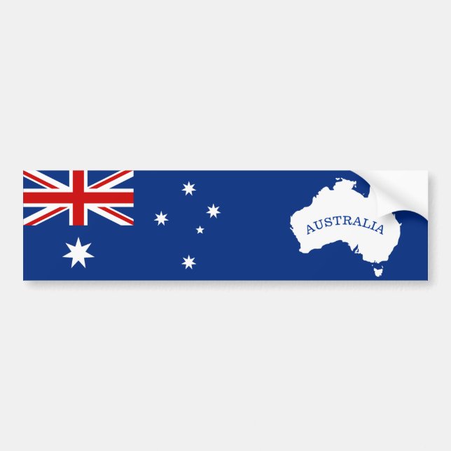 Pegatina Para Coche Bandera de Australia (Frente)