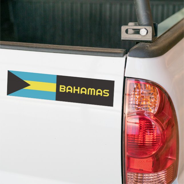 Pegatina Para Coche Bandera de Bahamas (En Camión)
