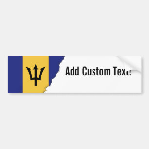 Pegatina Para Coche Bandera de Barbados