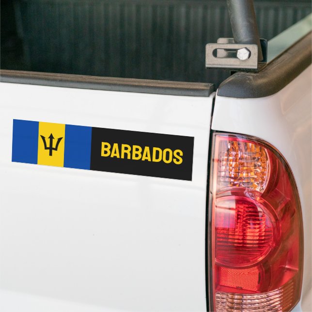Pegatina Para Coche Bandera de Barbados (En Camión)