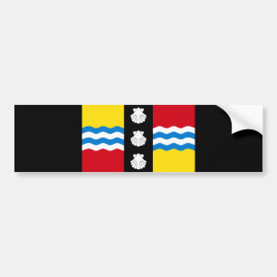 Pegatina Para Coche Bandera de Bedfordshire (condado de Inglaterra, Re