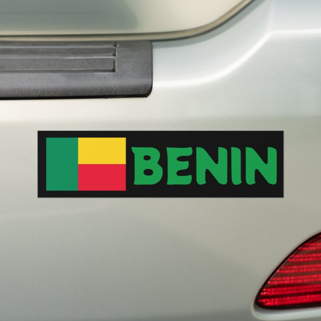 Pegatina Para Coche Bandera de Benín (en coche)