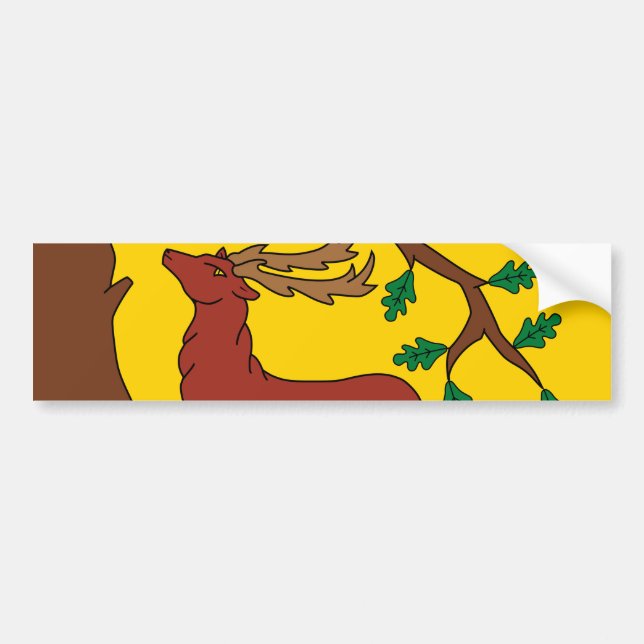 Pegatina Para Coche Bandera de Berkshire (Reino Unido) (Frente)