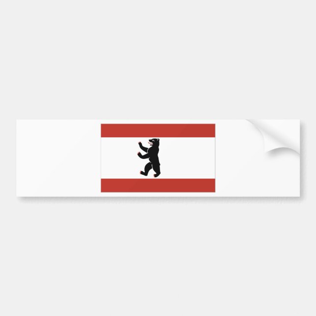 Pegatina Para Coche Bandera de Berlín (Frente)