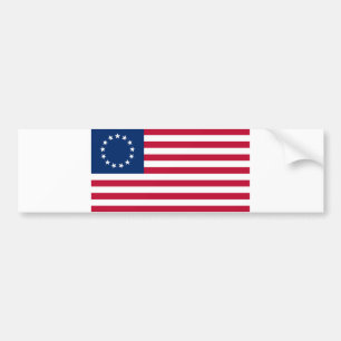 Pegatina Para Coche Bandera de Betsy Ross en Estados Unidos