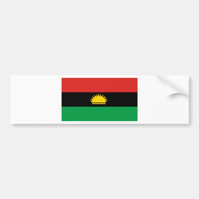 Pegatina Para Coche Bandera de Biafra (Bịafra) (Frente)