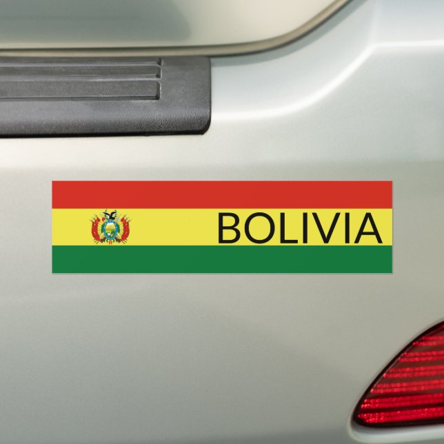 Pegatina Para Coche Bandera de Bolivia (en coche)