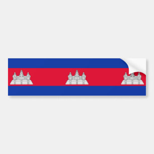 Pegatina Para Coche Bandera de Camboya