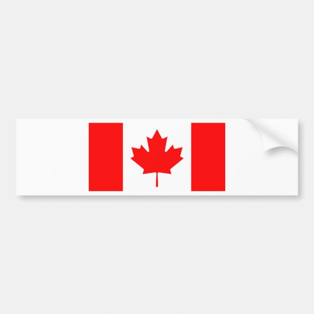 Pegatina Para Coche Bandera de Canadá (Frente)