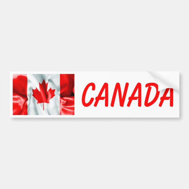 Pegatina Para Coche Bandera de Canadá (Frente)
