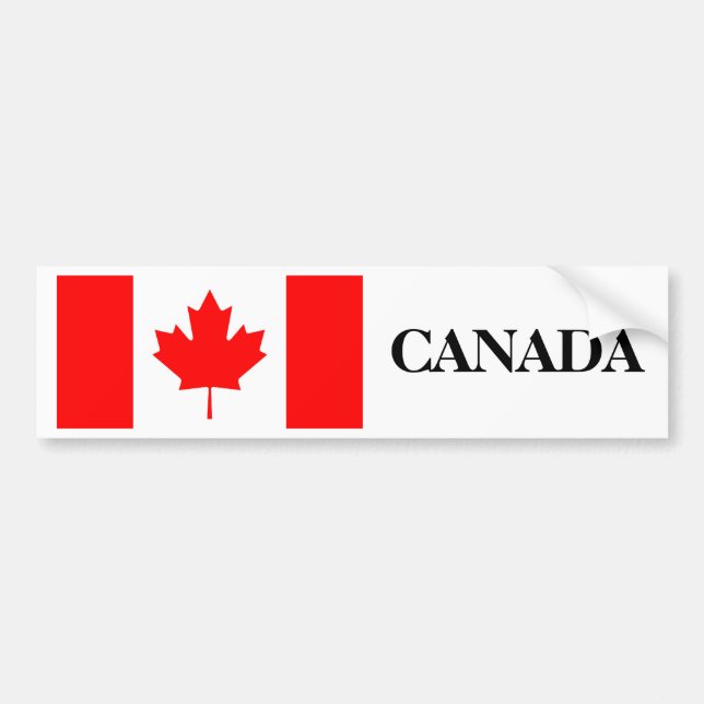 Pegatina Para Coche Bandera de Canadá (Frente)