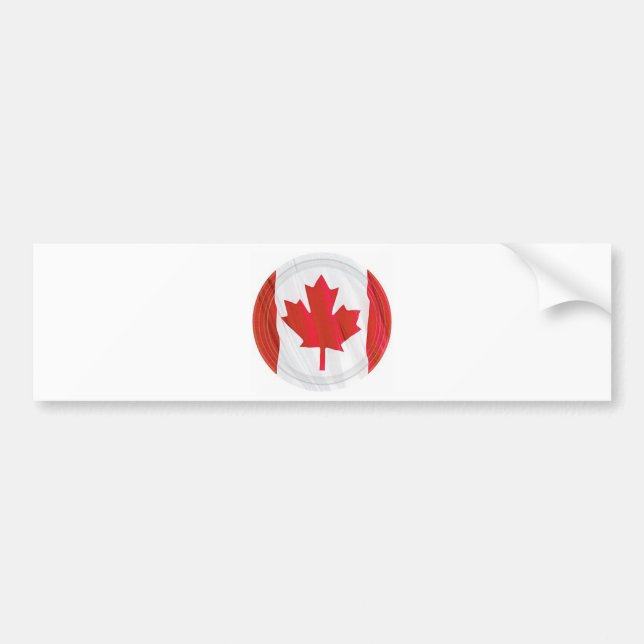 Pegatina Para Coche bandera de Canadá (Frente)