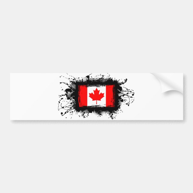 Pegatina Para Coche Bandera de Canadá (Frente)