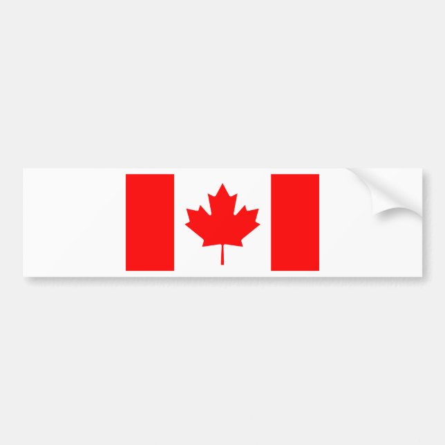 Pegatina Para Coche Bandera de Canadá (Frente)
