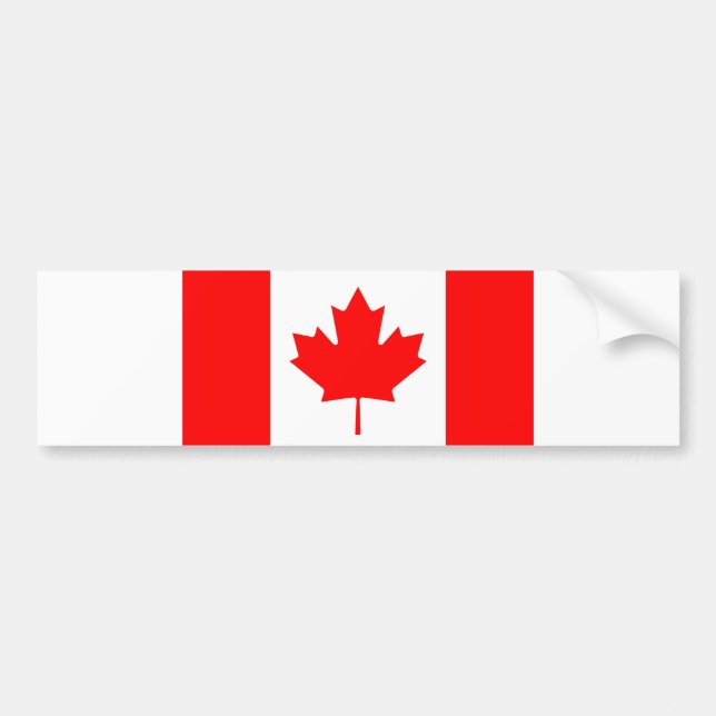 Pegatina Para Coche Bandera de Canadá (Frente)