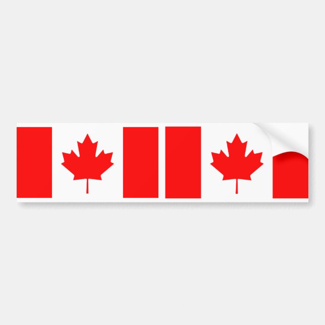 Pegatina Para Coche Bandera de Canadá (Frente)