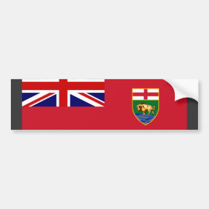Pegatina Para Coche Bandera de Canadá Manitoba