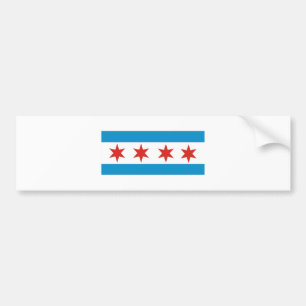 Pegatina Para Coche bandera de Chicago