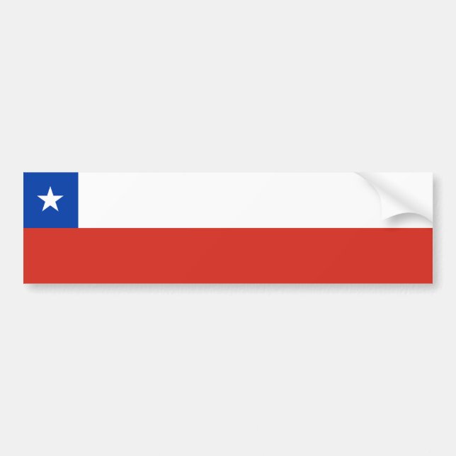 Pegatina Para Coche Bandera de Chile (Frente)