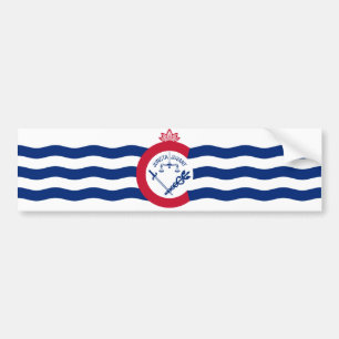 Pegatina Para Coche Bandera de Cincinnati (Ohio)
