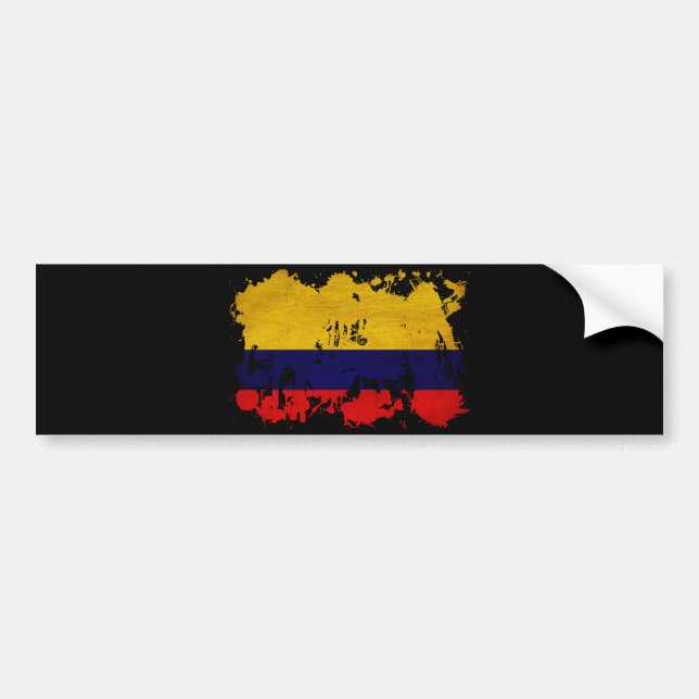 Pegatina Para Coche Bandera de Colombia (Frente)