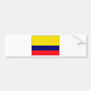Pegatina Para Coche Bandera de Colombia