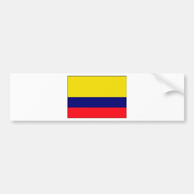 Pegatina Para Coche Bandera de Colombia (Frente)