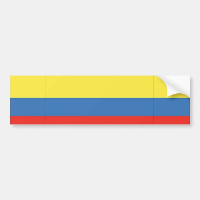 Pegatina Para Coche Bandera de Colombia (Frente)